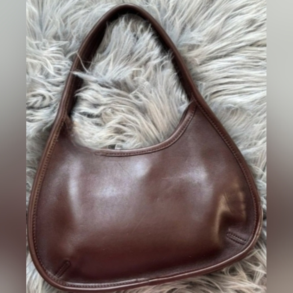Vintage Coach Leather Ergo Mini 9027 Shoulder Bag Mahogany Small
